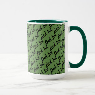 Caneca Deus Jul — Feliz Natal no roteiro sueco em parte