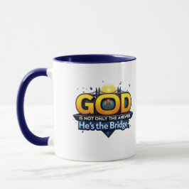 Caneca "Deus não é apenas a resposta, ele é a ponte"