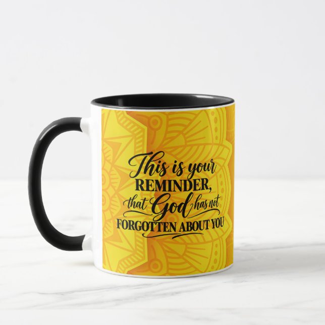 Caneca Deus não se esqueceu (Esquerda)