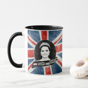 Caneca Deus Salve A Rainha - Kate Middleton