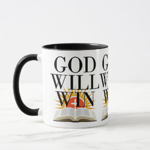Caneca Deus Virá Ganhar Mug De Dois Tondos