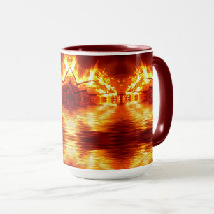 Caneca Deuses do Fogo no Espelho