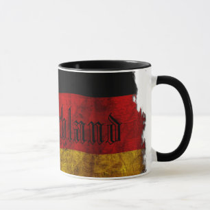 Caneca Deutsch Flagge - Vintage...
