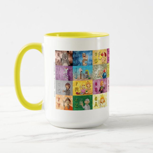 Caneca Deutsches Fingeralphabet (Esquerda)