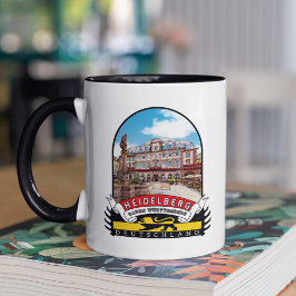 Caneca Deutschland Heidelberg Vintage souvenir