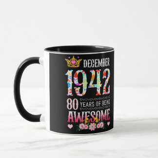 Caneca Dezembro de 1942 80 Birthday, 80 anos