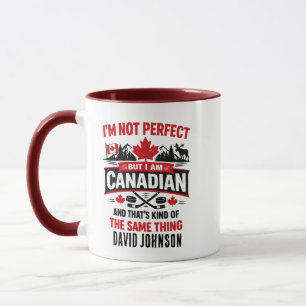 Caneca Dia da Bandeira do Canadá Personalizado   Canadens