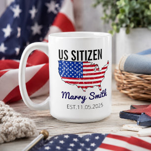 Caneca Dia da Cidadania Americano – Orgulhoso por Ser um
