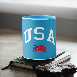 Caneca Dia da Independência Patriótico Bandeira Americana