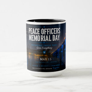Caneca Dia da Memória dos Oficiais de Paz London Bridge