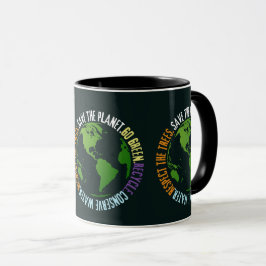 Caneca Dia da Terra Salve o planeta Vai Verde
