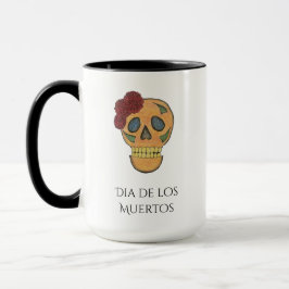 Caneca Dia das Bruxas do Crânio do Açúcar Morto