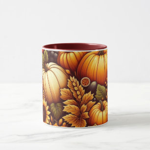 Caneca Dia das Bruxas/Outono/abóbora