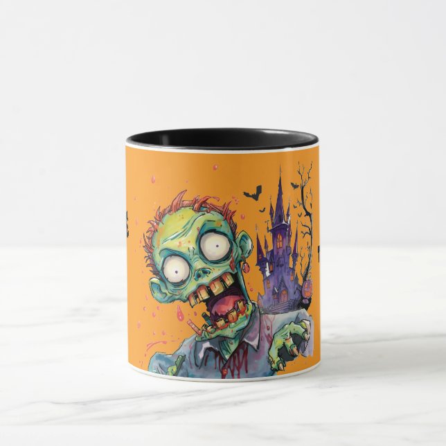 Caneca Dia das Bruxas, Zumbi, Grito do Castelo Roxo , (Centro)