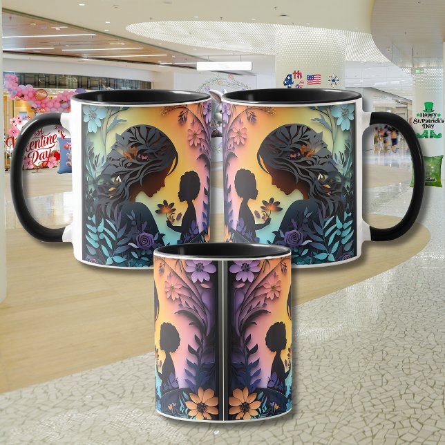 Caneca Dia das Mães "Efeito 3D" (Criador carregado)