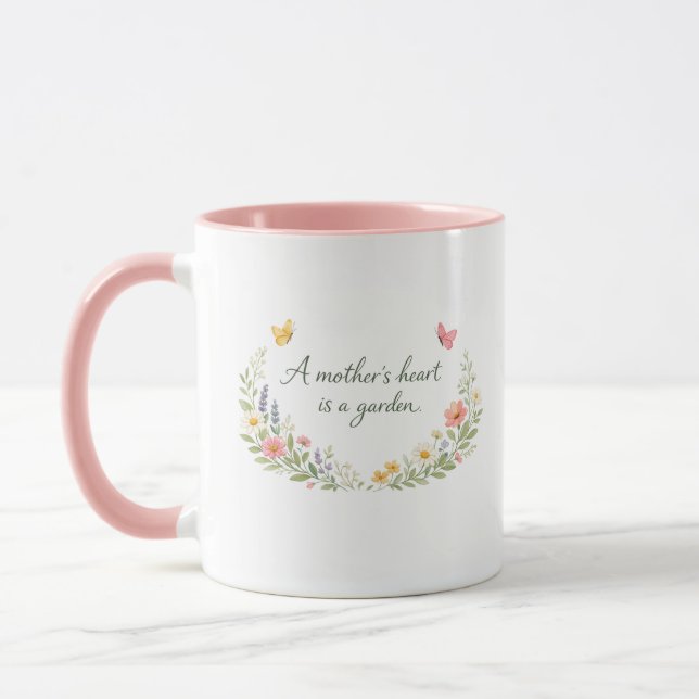 Caneca Dia das Mães Flor Elegante (Esquerda)