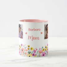 Dia das Mães Floral com Nome 4 Fotos
