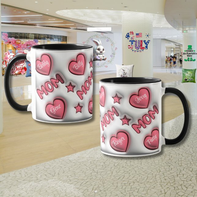 Caneca Dia das Mães Personalizado "Efeito 3D"  (Criador carregado)