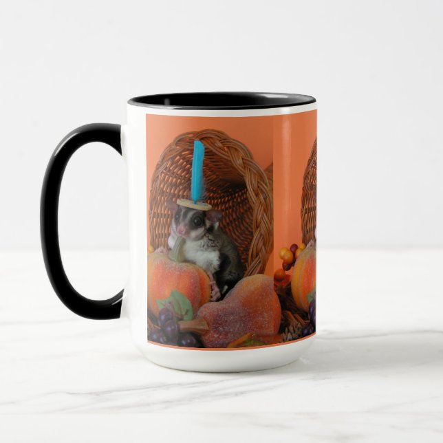 Caneca Dia de Ação de Graças do Sugar Glider (Esquerda)