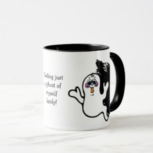 Caneca Dia de as Bruxas engraçado Fantasma de mim mesma