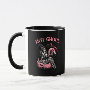 Caneca Dia de as Bruxas engraçado Ghoul Hot Summerwin Cut