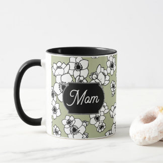 Caneca Dia de as mães Anemone Floral