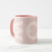Dia de as mães de Coração Rosa Moderno MOM