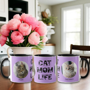 Caneca Dia de as mães de Fotos Personalizadas de Pet com 
