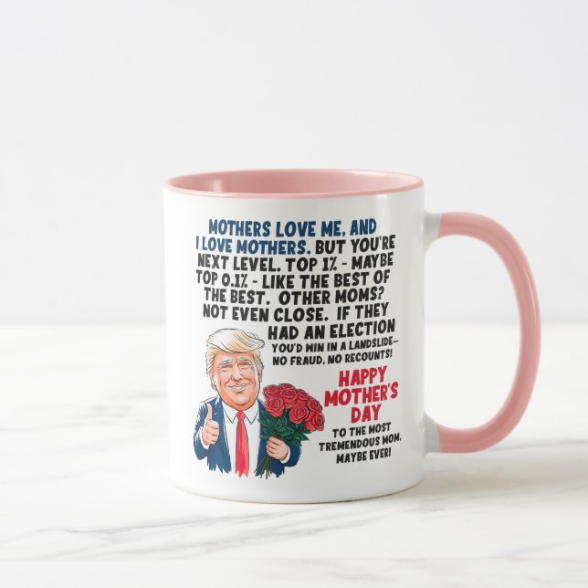Caneca Dia de as mães Donald Trump (Direita)