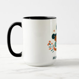 Caneca Dia de as mães Feliz - Um Embrace Adorador da Mãe