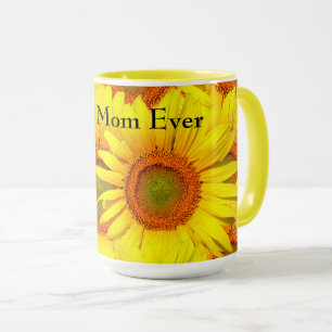 Caneca Dia de as mães Girassóis