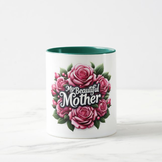 Caneca Dia de as mães Palavras "Minha Mãe Bonita" (Centro)