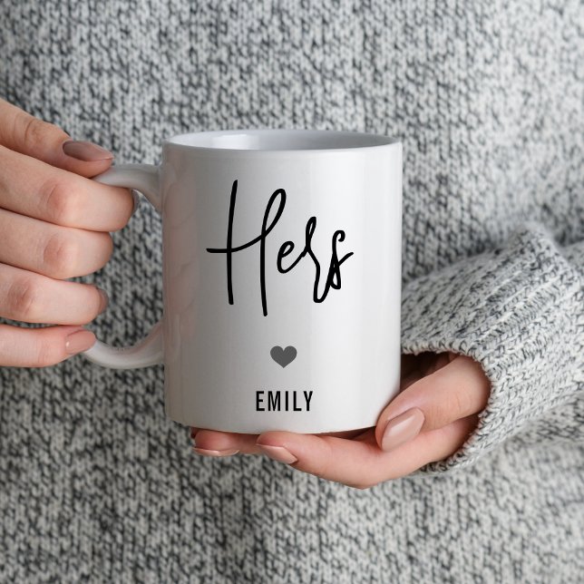 Caneca Dia de Casamento dos Casais dele e Noivado (Criador carregado)