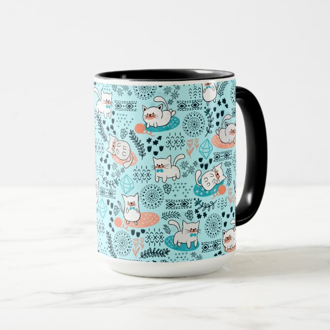 Caneca Dia de Folga do Gato (Frente Esquerda)