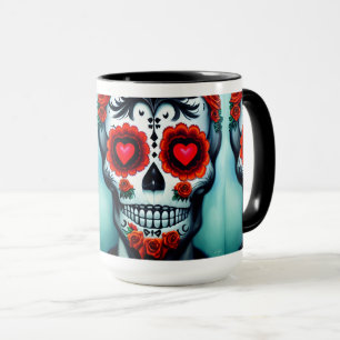 Caneca Dia de Los Muertos Sugar Skull Mug