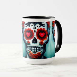 Caneca Dia de Los Muertos Sugar Skull Mug