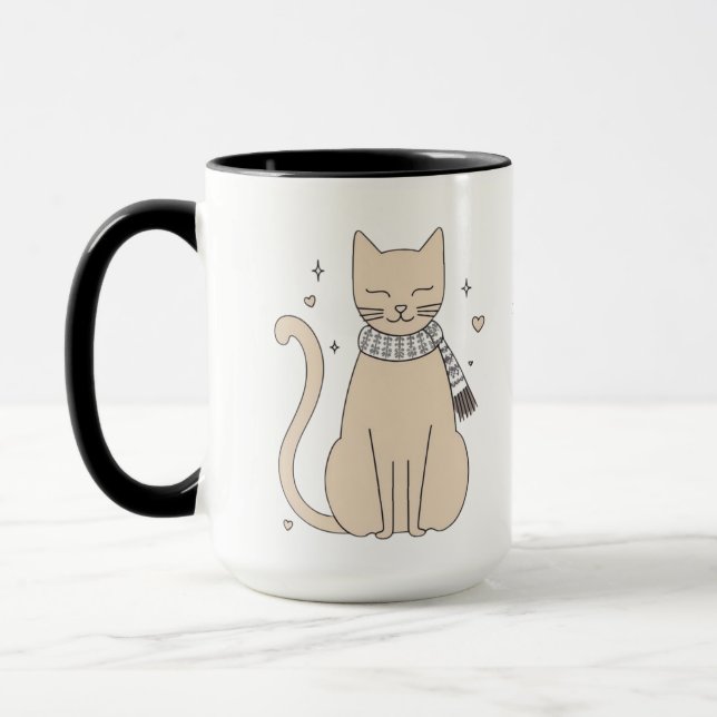 Caneca Dia de os namorados de animais de estimação, simpl (Esquerda)