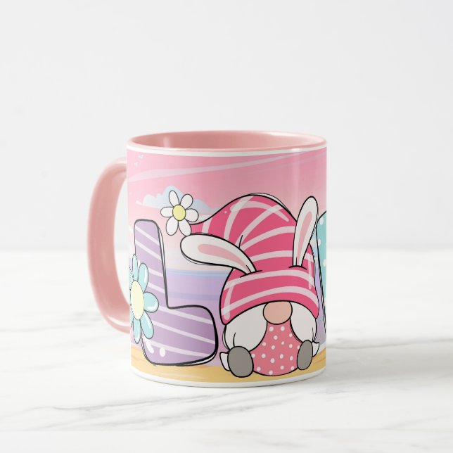 Caneca Dia de os namorados Gnome Mug (Frente Esquerda)