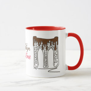 Caneca Dia de os namorados Nova Iorque da ponte Brooklyn