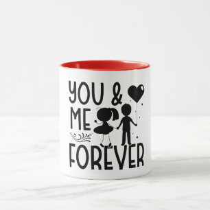 Caneca Dia de os namorados para sempre