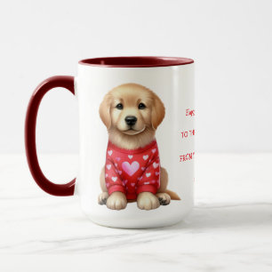 Caneca Dia de os namorados Personalizado Moderno de Cães