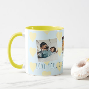 Caneca Dia de os pais 3 foto atira colagem Ama seu Pai