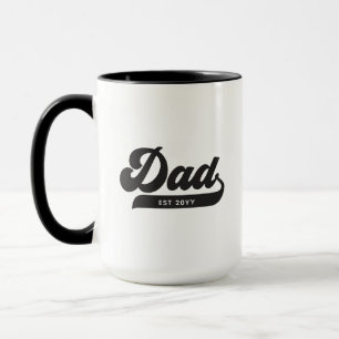 Caneca Dia de os pais de Estilo Retroativo Estabelecido p