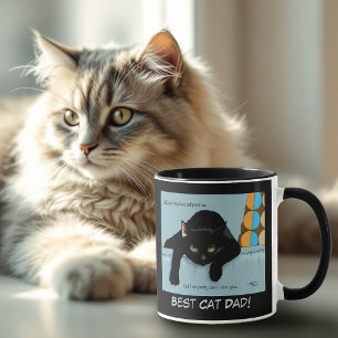 Caneca Dia de os pais de Gato Negro