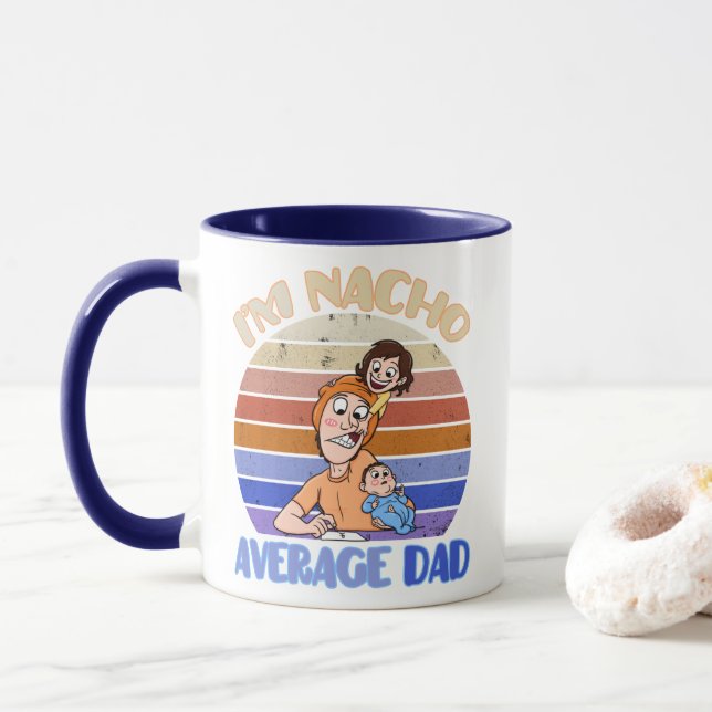 Caneca Dia de os pais engraçado (Com Donut)