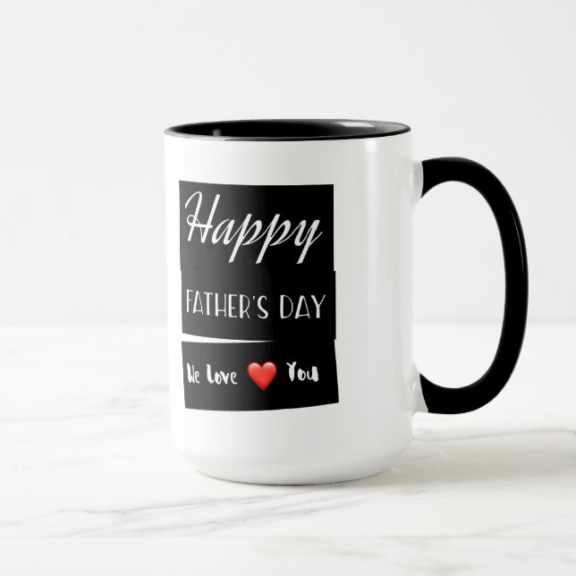Caneca Dia de os pais Feliz Dift Mug (Direita)