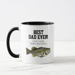 Caneca Dia de os pais Melhor Pai De Pesca