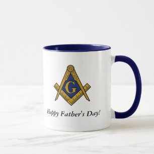 Caneca Dia de os pais Oferece Compass Masonic Freemason
