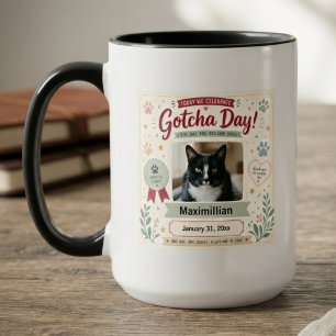 Caneca Dia de Pet Gotcha Botânico Vintage