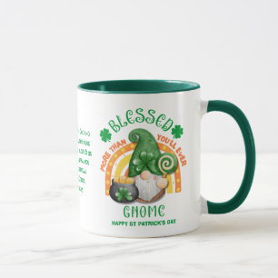 Caneca Dia de São Patrício BESSED Irish GnomChristian